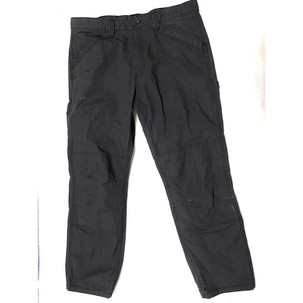 Ridgecut Toughwear Pants Men's 38x32 Ripstop Double Knee Black